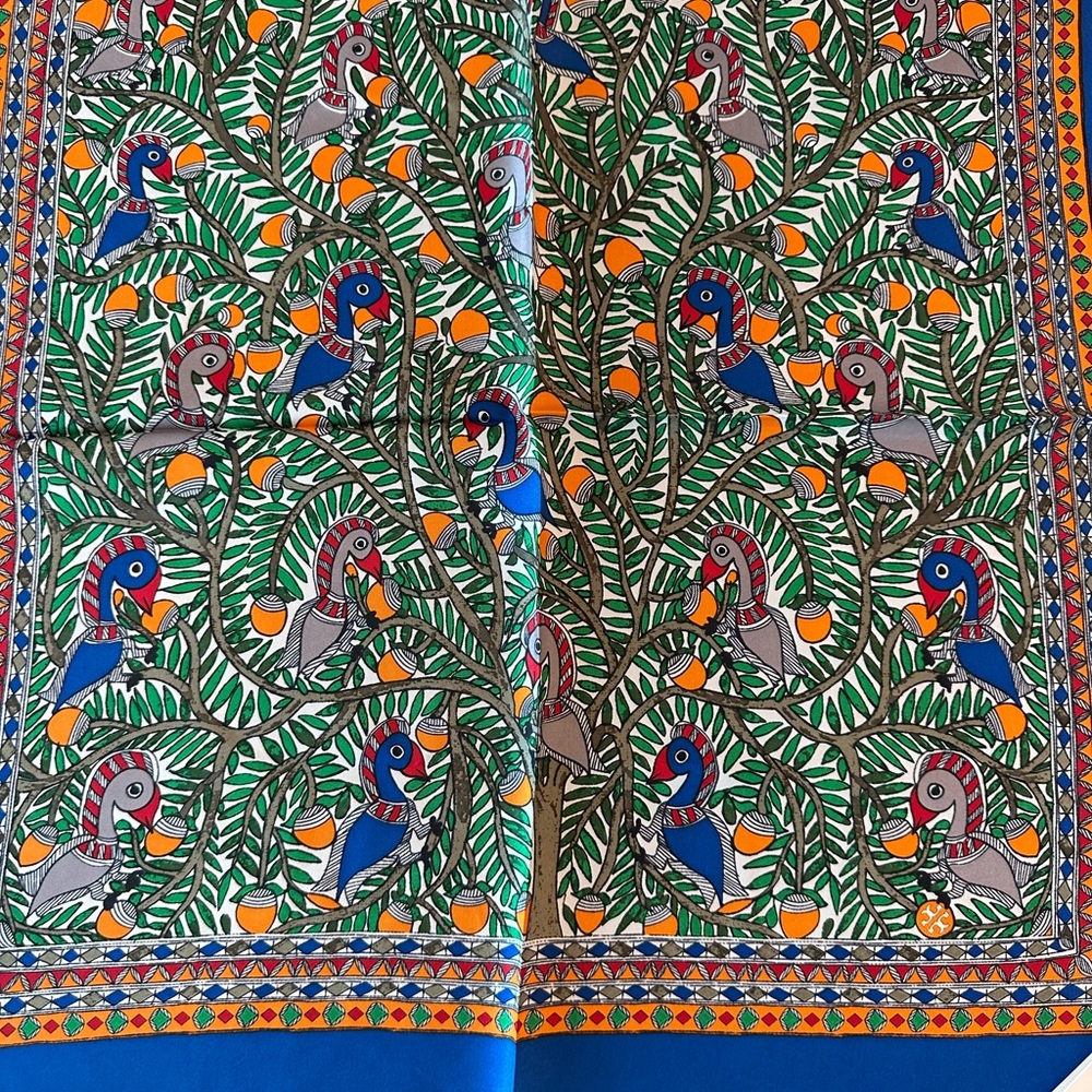 Tory Burch - Something Wild Silk Neckerchief courtesy of Green New With Tags - Picture 3 of 12